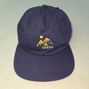 Smith Optics Peak Series Cap Mens OS Navy Blue Embroidered Mountain Logo Hat New